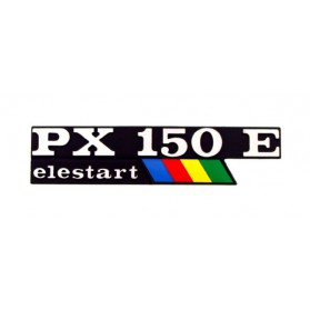 Targhetta cofano laterale Vespa Px150e Elestart