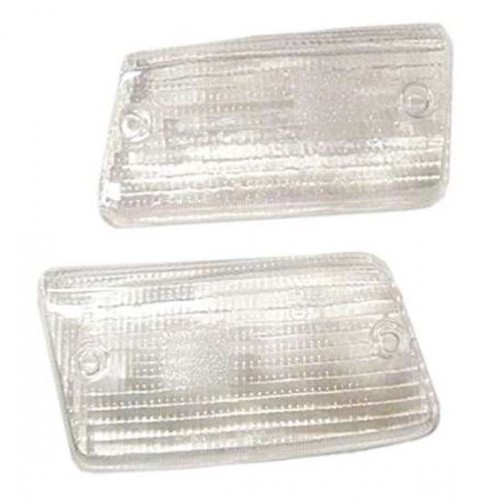 Coppia gemme corpi luminosi posteriori bianche in plastica