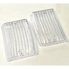 Coppia gemme corpi luminosi anteriori bianche in plastica Vespa PK S