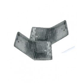 Coppia gemme corpi luminosi posteriori bianche in plastica Vespa PX