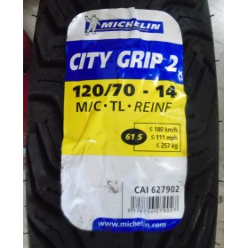 Gomma Michelin City Grip 120 70 14 61 S Reinf