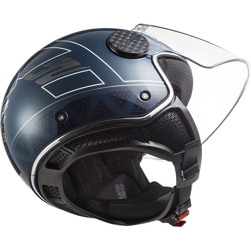 Casco jet LS2 SPHERE LUX nero opaco 