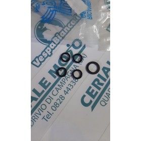 4 ANELLI O-RING PER TESTATA POLINI + 1 GUARNIZIONE IN RAME SFIATO TESTA SCOOTER MINARELLI H20